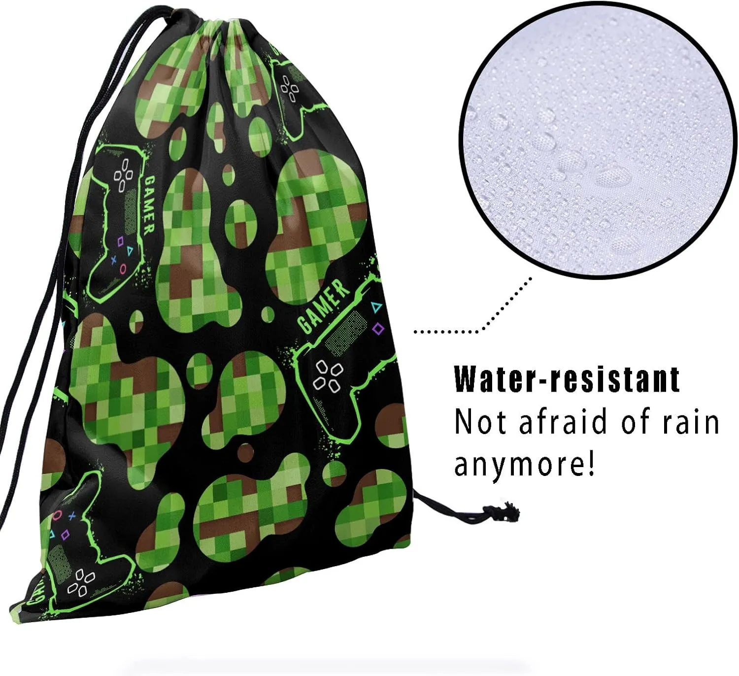Cool Camouflage Game Grip - Video Game Grip Bags for Gymnasts, Gamer Gym Pouch Bag with Abstract Dots, Adjustable for Personal Equipment