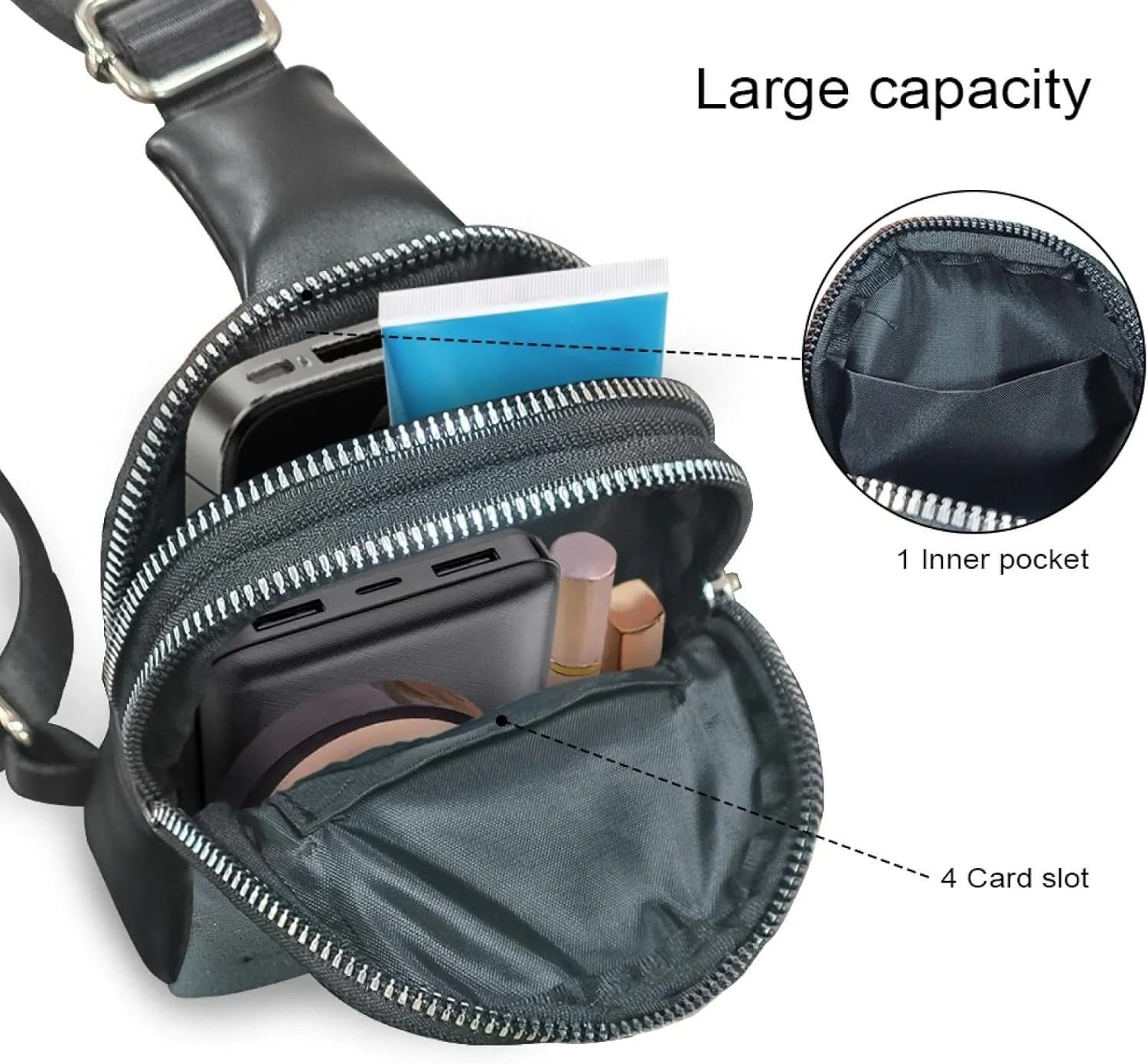 Corgi Ladies Sling Bag for Woman Beach Crossbody Bag for Women Adorable Cross Body Bag with Inner Pocket Lady Small Backpack for Mother Lightweight Chest Bag Handbag