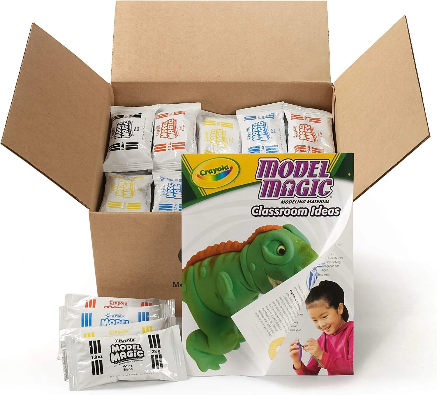 Crayola Model Magic (75ct), Kids Modeling Clay Alternative, 1oz, Bulk Art Supplies for Kids, Teacher Classroom Must Have, Air Dry Clay, Modeling Material, 3 