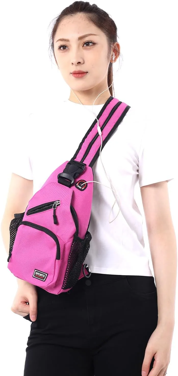 Cross Body Bag Sling Backpack Bag,Crossbody Bag Chest Bag with Belt Waist Pack for Women Man