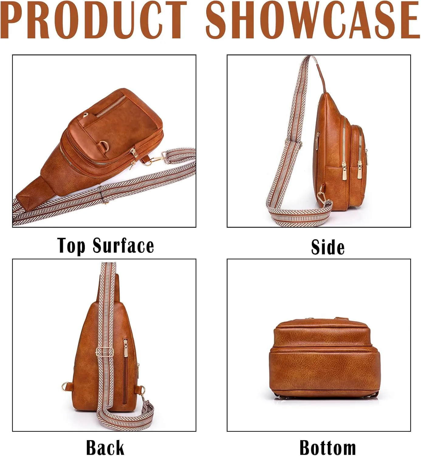 Cross Body Bags for Woman Men Sling Bag Chest Bag with Adjustable Strap Crossbody Handbags Women's Crossbody Bags