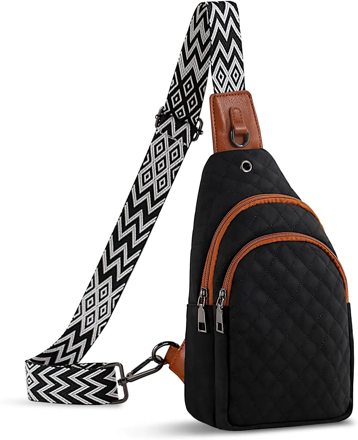 Crossbody Bag for Women Leather Small Sling Bag Fanny Pack Chest Bag for Travel Chest Pack Gifts