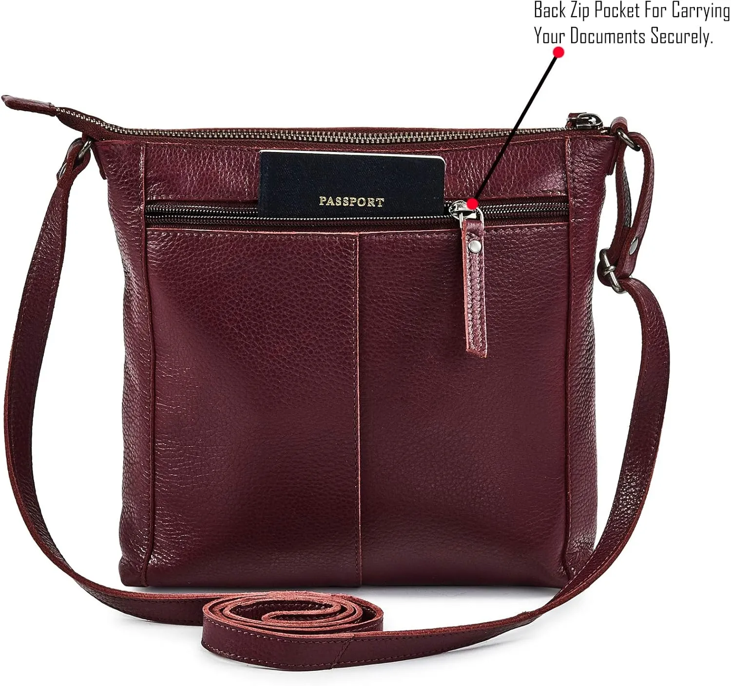 Crossbody Bag for Women Trendy Real Leather Purse Small Soft Pebbled Handbags Crossover Shoulder Pocketbook
