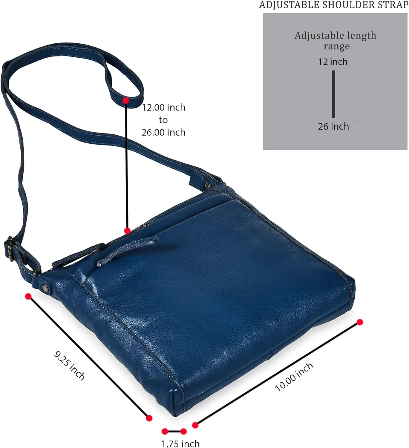 Crossbody Bag for Women Trendy Real Leather Purse Small Soft Pebbled Handbags Crossover Shoulder Pocketbook