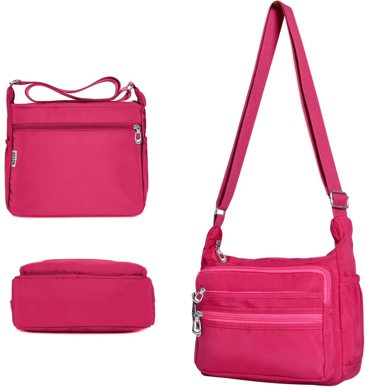 Crossbody Bag for Women Waterproof Shoulder Bag Messenger Bag Casual Nylon Purse Handbag
