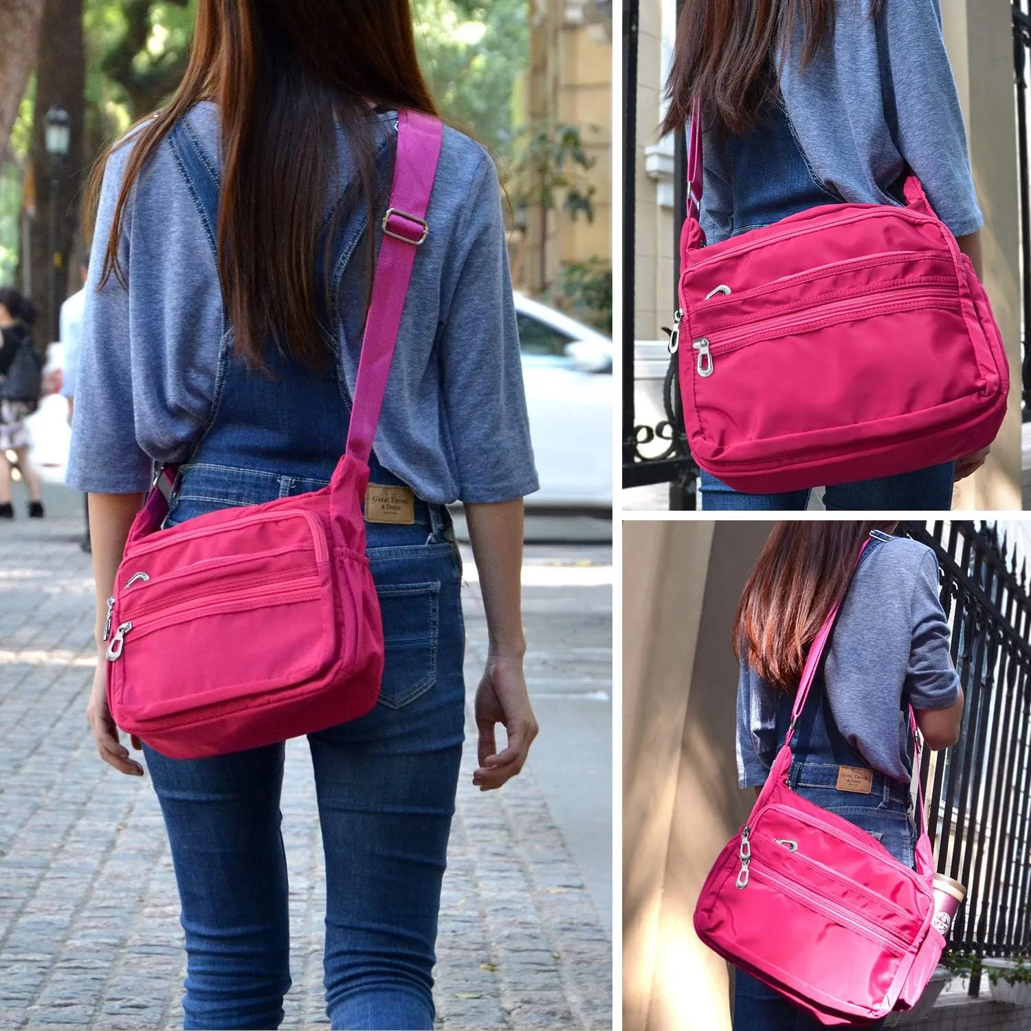 Crossbody Bag for Women Waterproof Shoulder Bag Messenger Bag Casual Nylon Purse Handbag