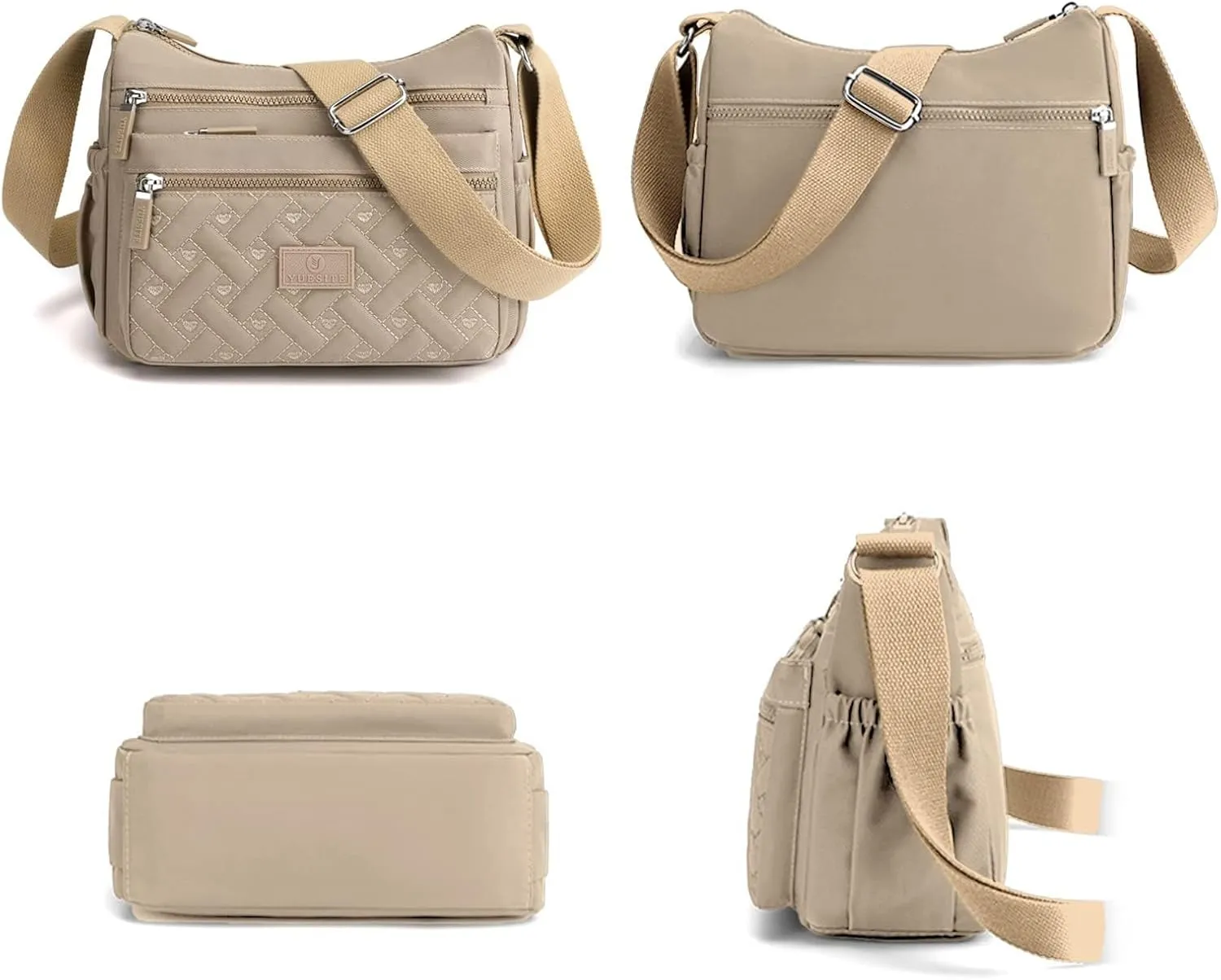 Crossbody Bag Womens Multi Pocket Casual Waterproof Shoulder Messenger Bag Handbag for Daily Use Travel