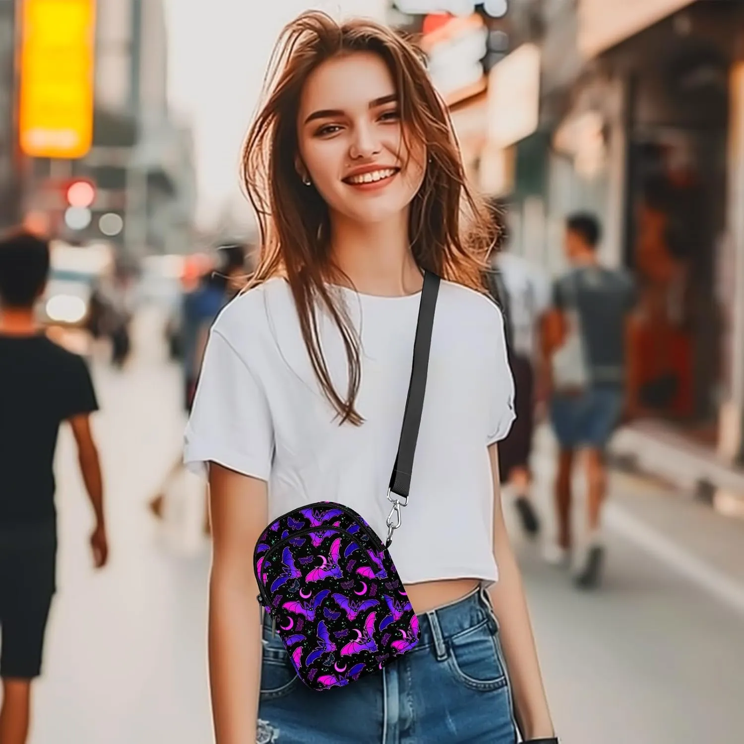 Crossbody Bags for Women Cell Phone Crossbody Bag Lightweight Over Shoulder Handbag Purse with Adjustable Strap