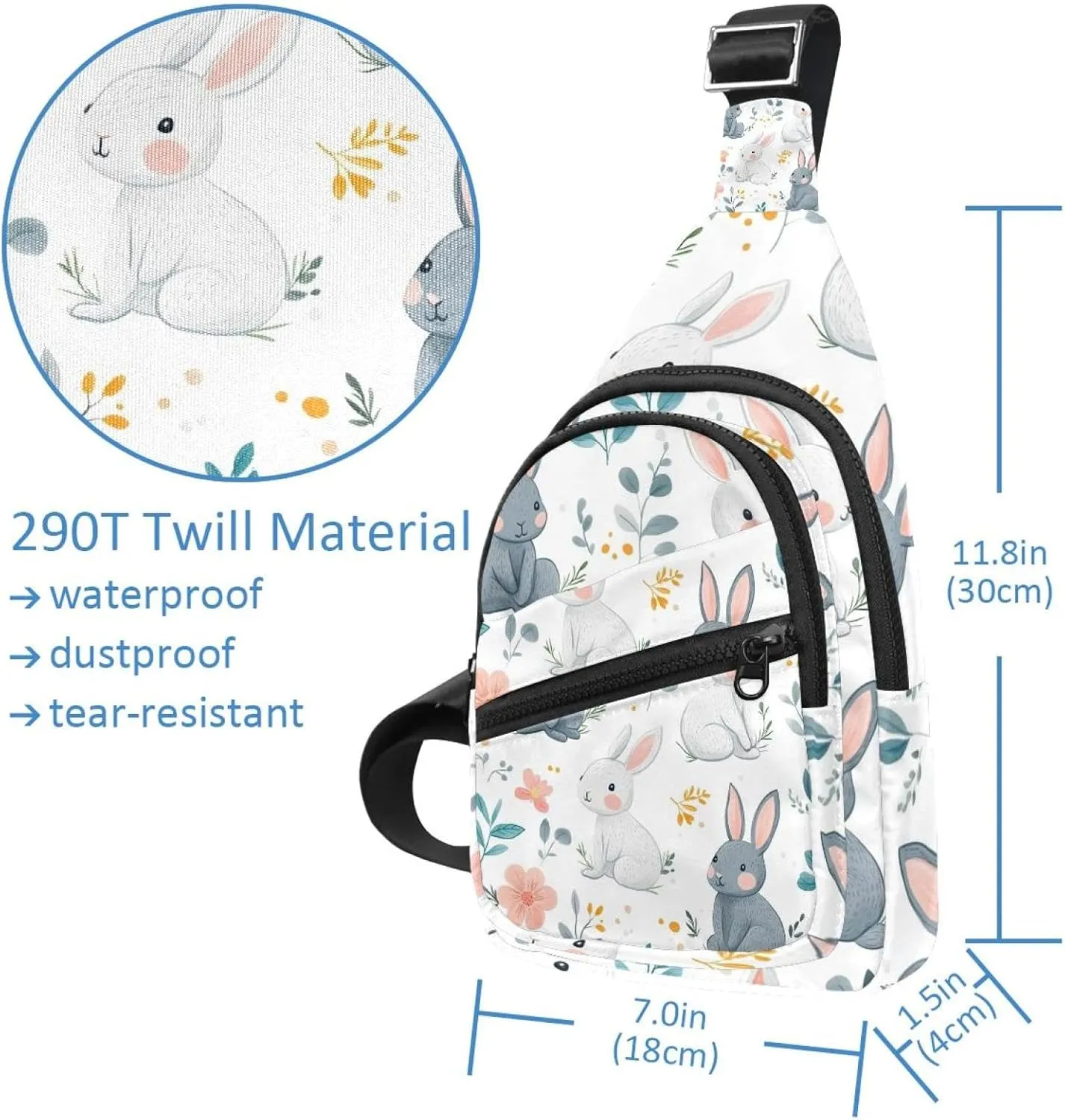 Crossbody Bags for Women Cross Body Bag for Woman Sling Bag Crossbody Bag Spring Bunny (18) Sling Backpack Travel
