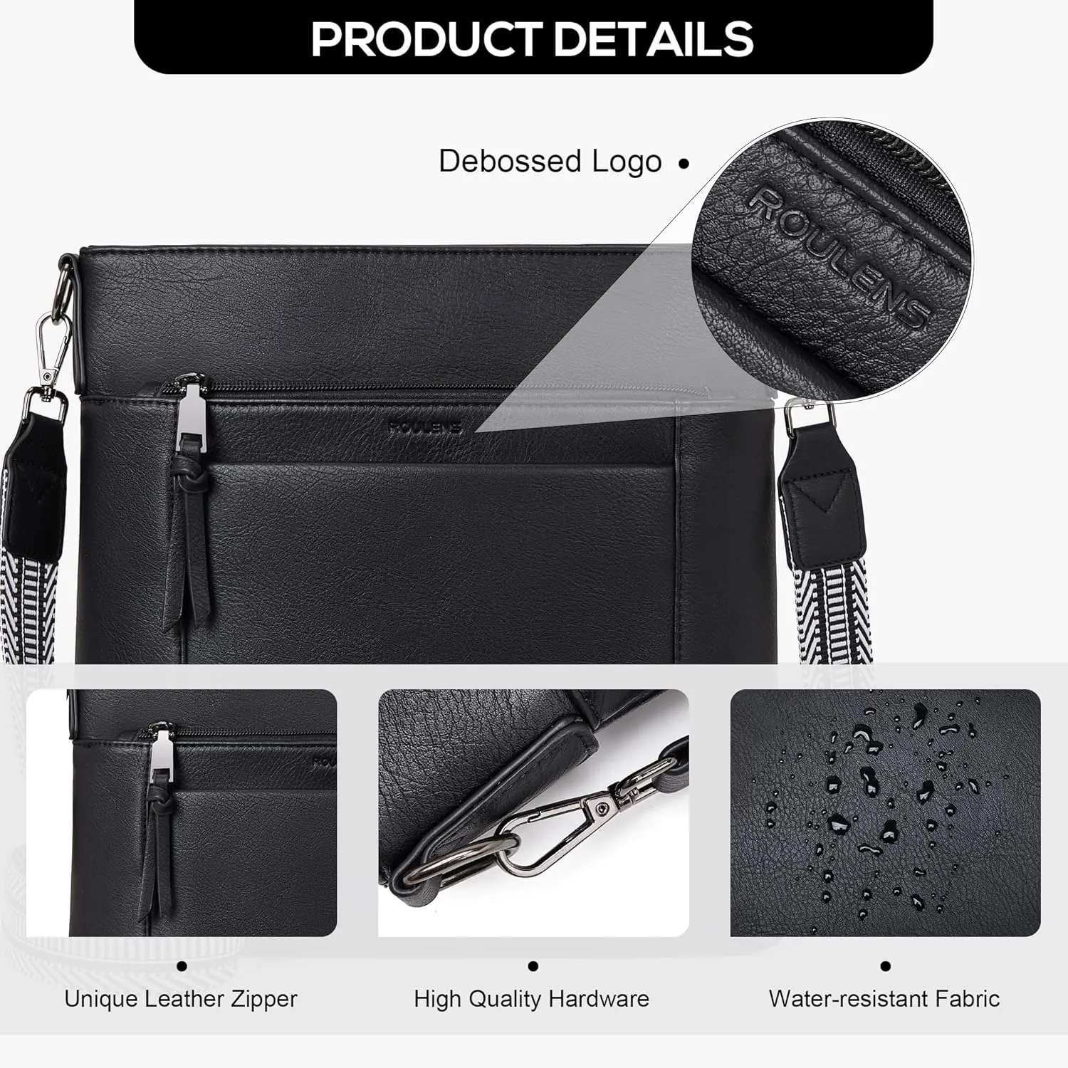 Crossbody Bags For Women Medium Crossbody Travel Purses with 4 Card Slots Leather Shoulder Handbags