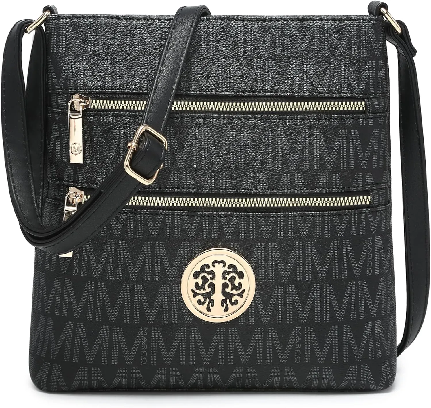 Crossbody Bags for Women Multi Pocket Crossbody Purses Trendy Vegan Leather Shoulder Handbags with Adjustable Strap