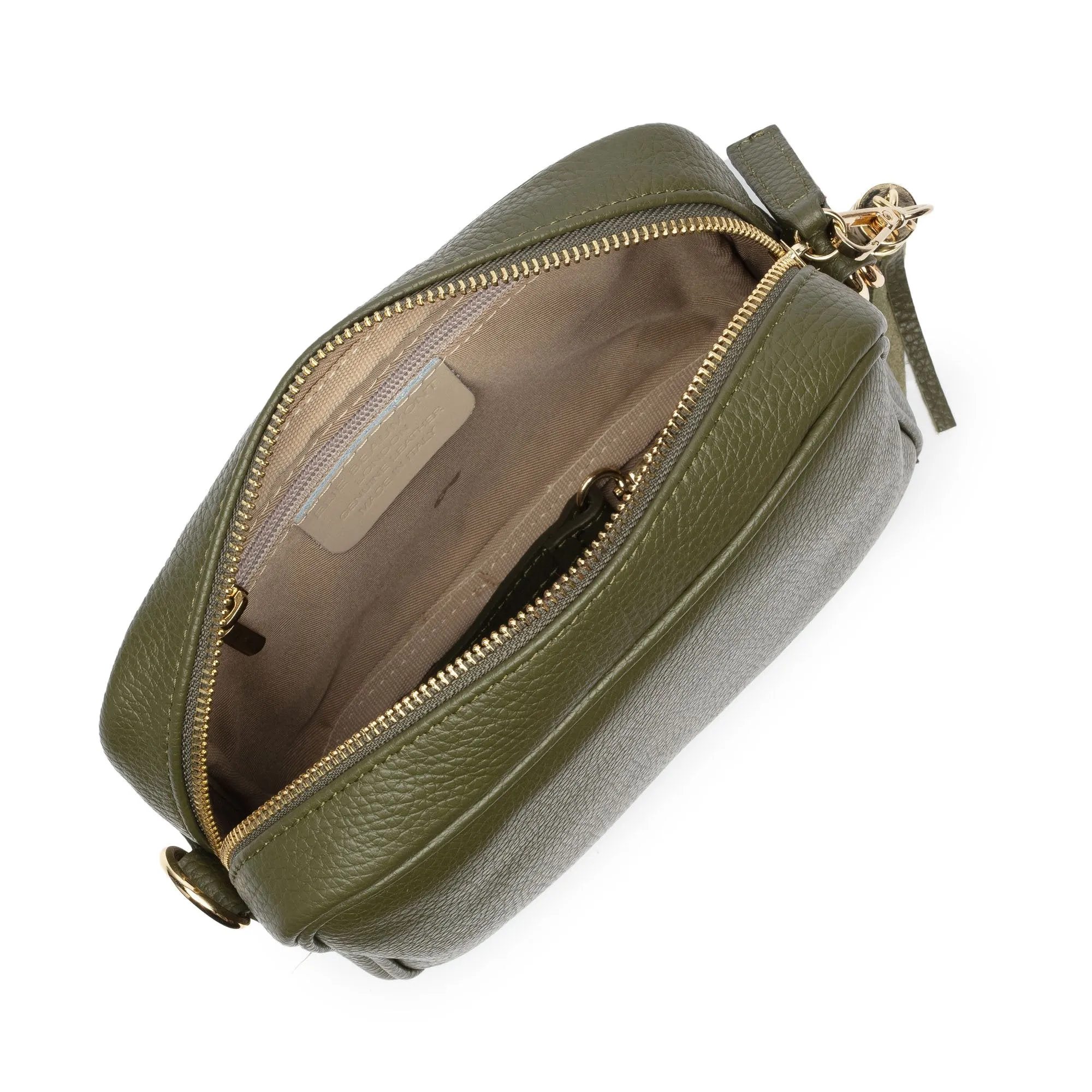 Crossbody Olive (Colour strip strap)