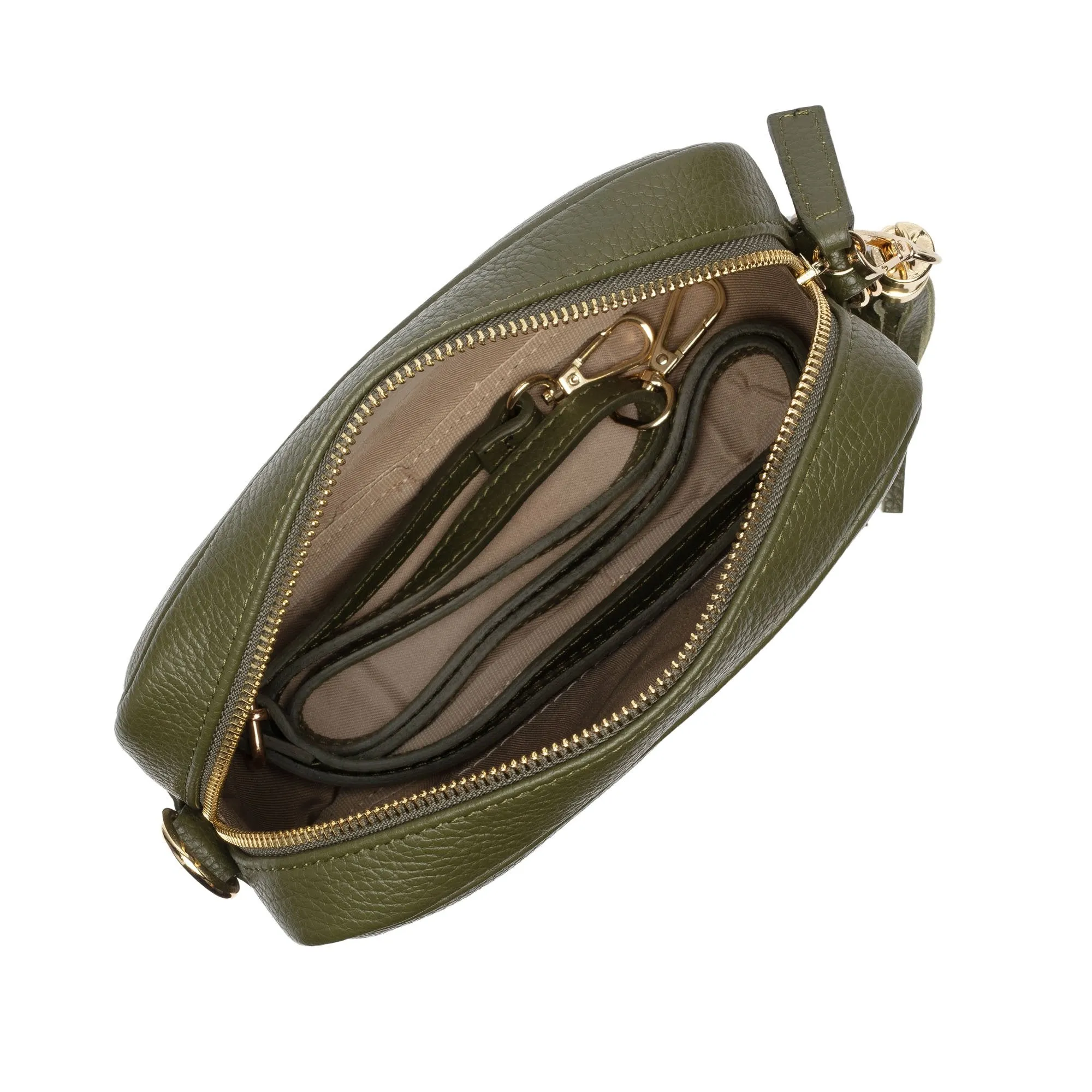 Crossbody Olive (Colour strip strap)
