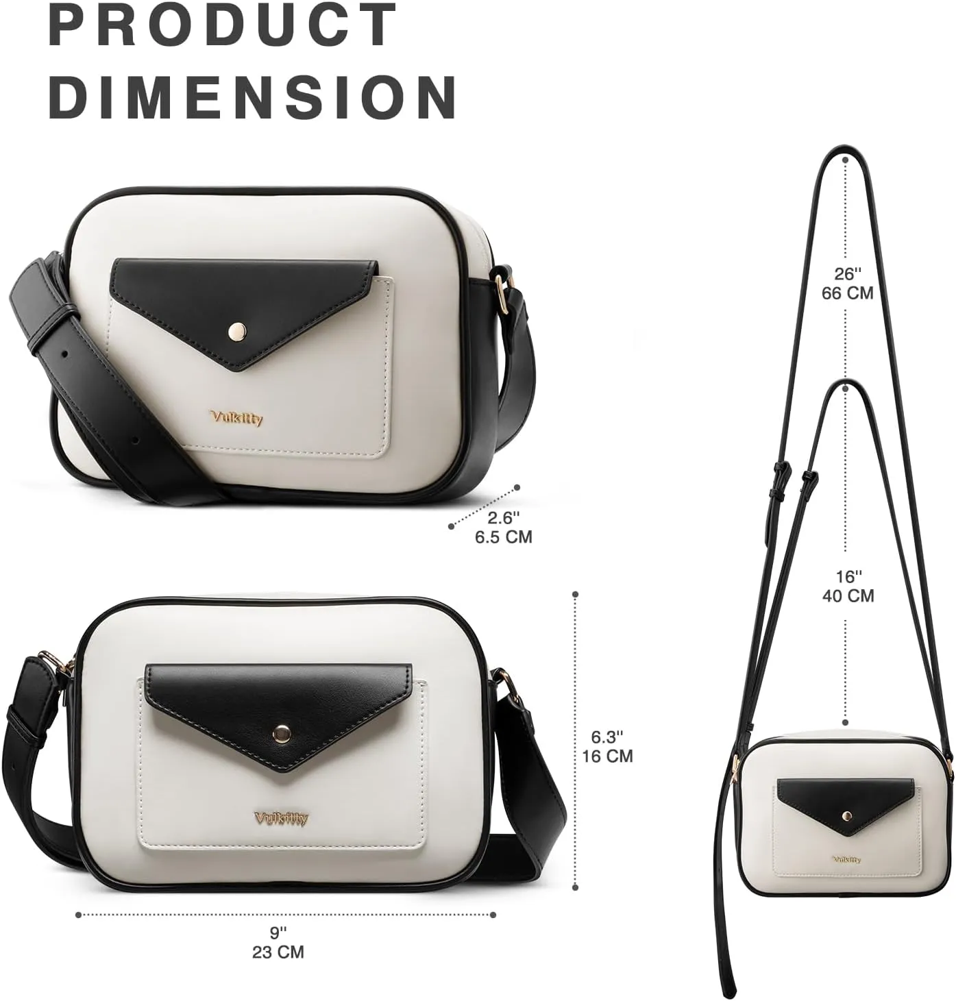 Crossbody Purse for Women's Travel and Daily Life Trendy Small Leather Shoulder Bag with Wide Strap