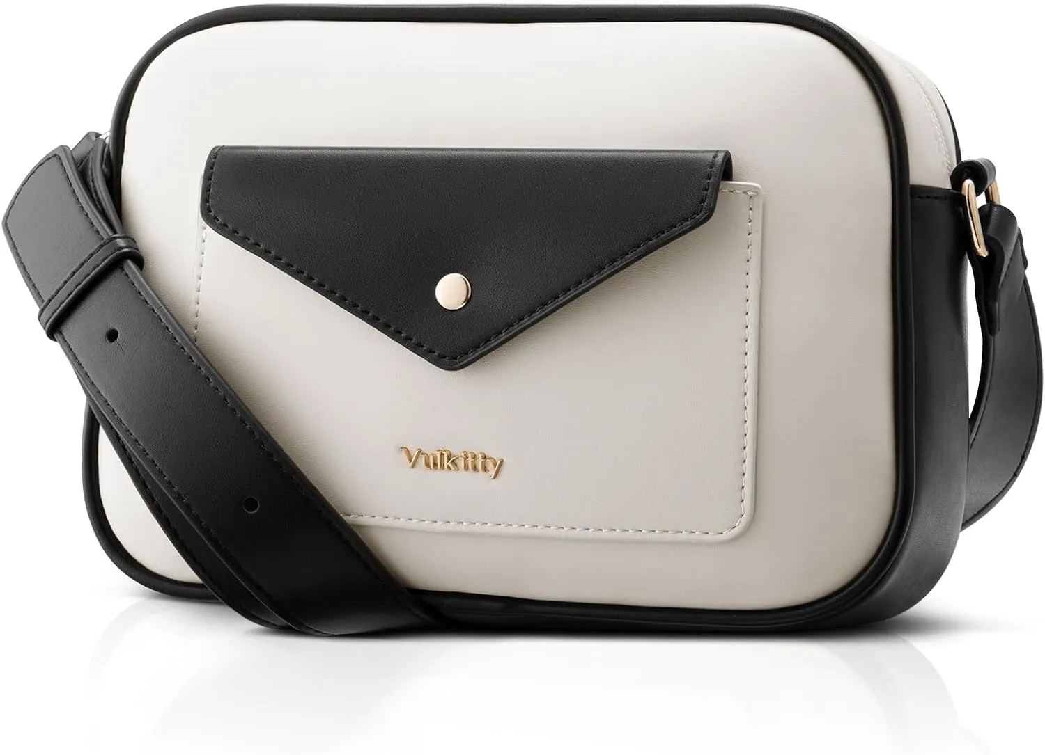Crossbody Purse for Women's Travel and Daily Life Trendy Small Leather Shoulder Bag with Wide Strap