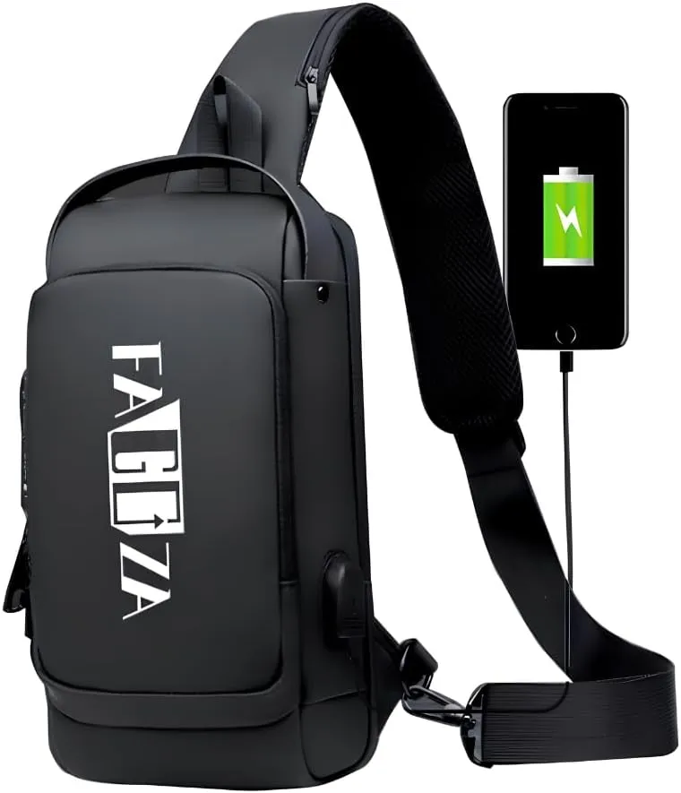 Crossbody Sling Bag for Men and Women | Antitheft Waterproof Shoulder Bag with USB ports | Crossbody Shoulder Bag