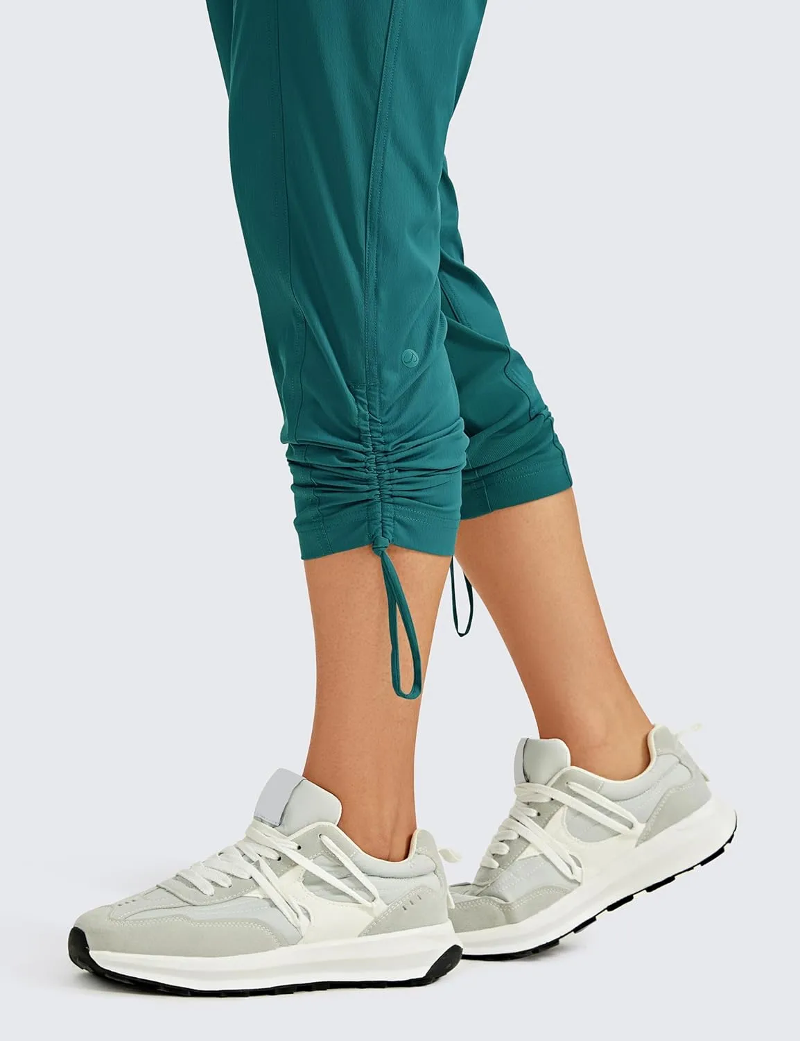 CRZ YOGA Womens Casual 7/8 Pants 25"- Lightweight Workout Outdoor Athletic Track Travel Lounge Joggers Pockets