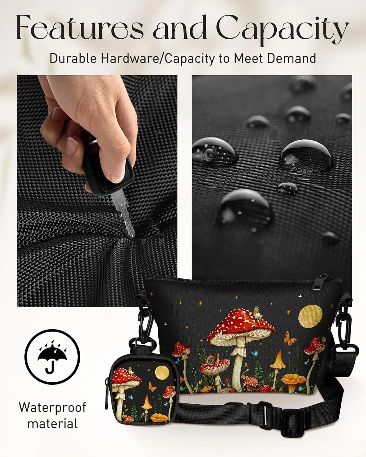 Cute Crossbody Bags for Women - Fashion Design Small Cross Body Bag Cell Phone Purse Wallet Shoulder for Girls