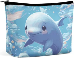 Cute Fish Travel Makeup Bag Large Toiletry Bag for Women Waterproof Cosmetic Bags for Purse Portable Makeup Organizer Bags Cute Zipper Pouch Cosmetic Pouch Funny Travel Makeupbag
