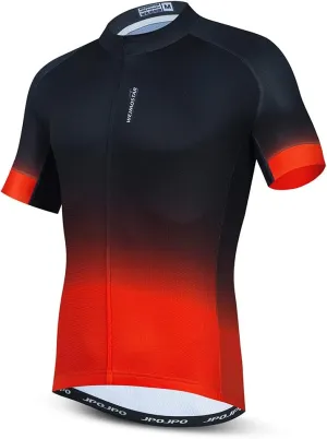 Cycling Jersey Mens Bike Shirt Biking Tops for Road Racing MTB BMX Dirt Road Quick Dry, Comfortable, Moisture Wicking