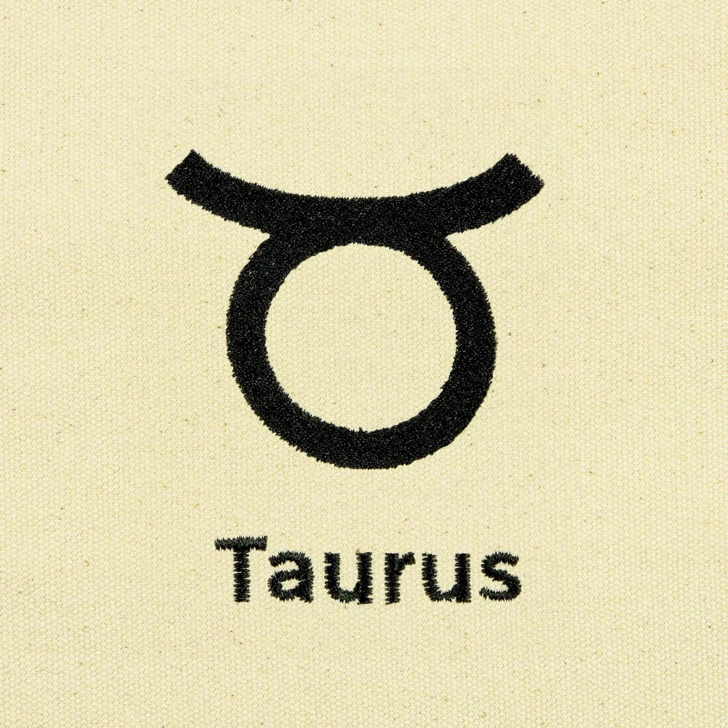 DALIX Zodiac Sign Shopping Tote Bag Black Star Horoscope Gifts - Taurus