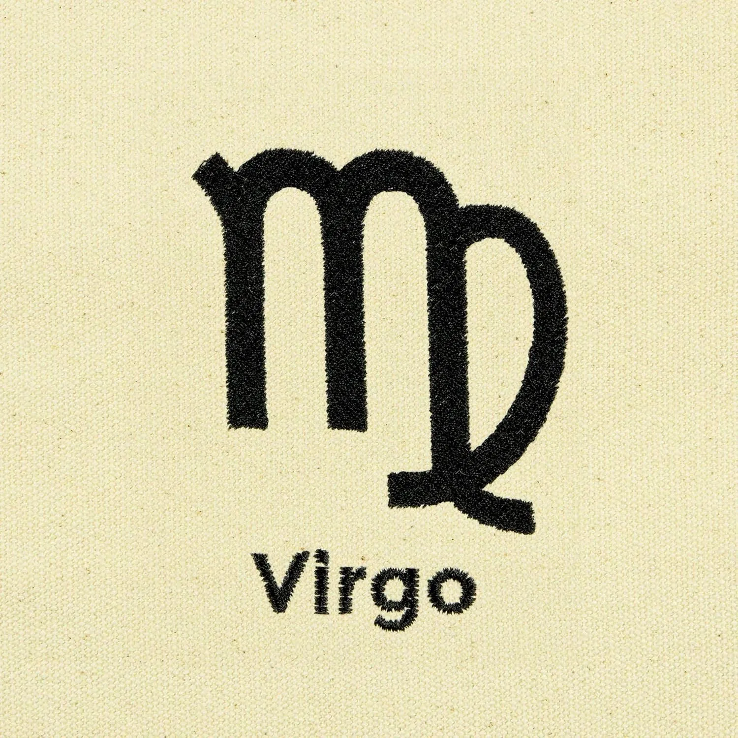 DALIX Zodiac Sign Shopping Tote Bag Black Star Horoscope Gifts - Virgo