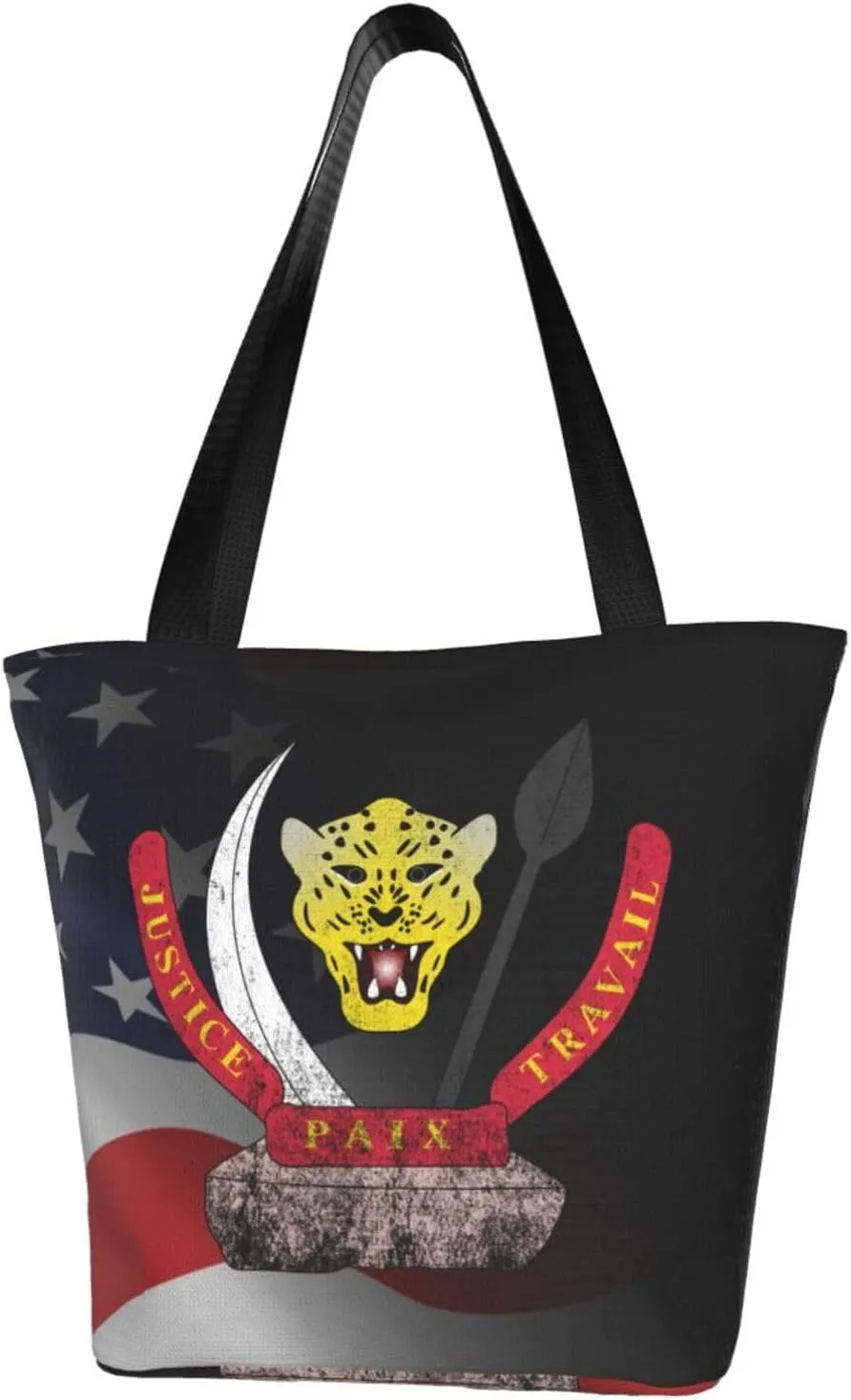 Democratic Republic Of The Congo Coat Of Arms Democratic Republic Of The Congo Fashion Shoulder Bag Large Capacity For Man Or Woman