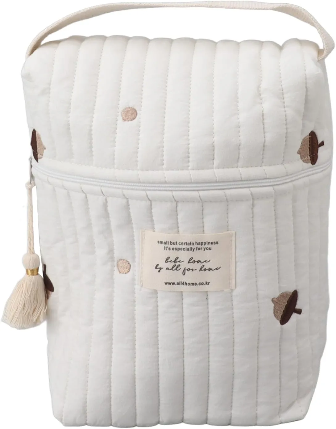 Diaper Bag Tote, Travel Diaper Tote, Multifunction Baby Bag for Bottle Wipes Pacifier (Pine Cone)