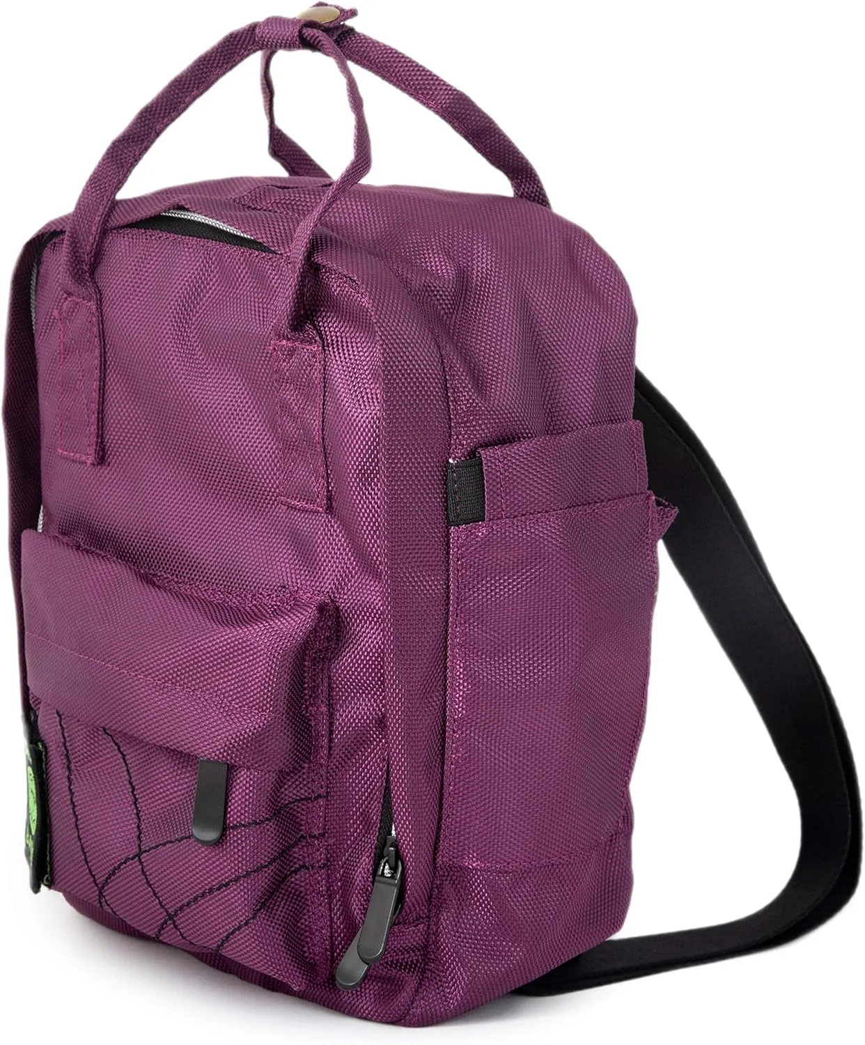 DIME BAGS - Mini Backpack - Multi Small Backpack with Water Resistant Exterior - Travel Bag (Plum)