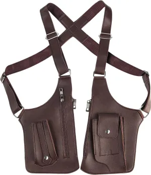 Double Shoulder Armpit Bag for Men, Anti-Theft Hidden Adjustable Strap Holster, Water Resistant Crossbody Pack