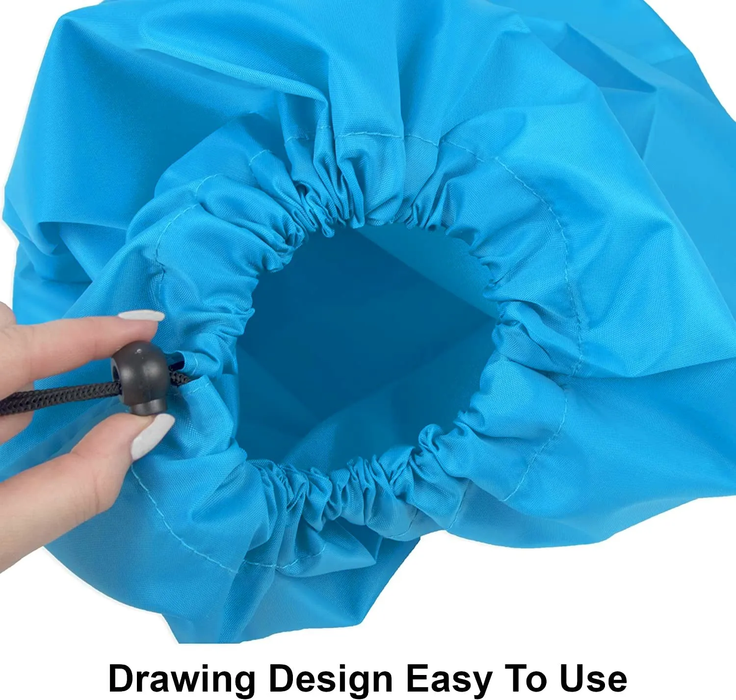 Drawstring Laundry Bag 2-Pack - Blue Wholesale