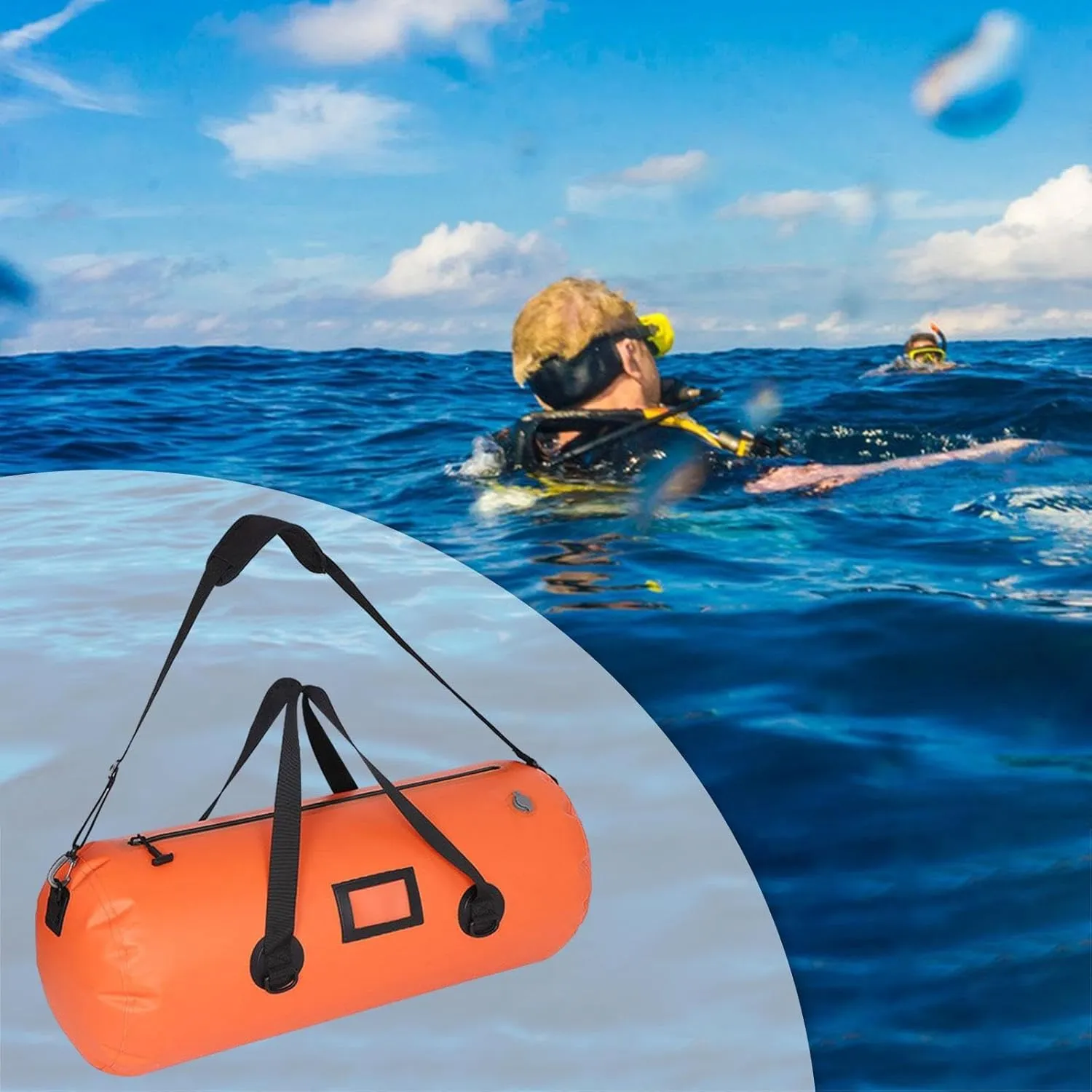 Duffel Backpack Scuba Diving Inflation Bag or Crossbody Multifunctional with Shoulder Strap for Swimming Fishing Snowboarding