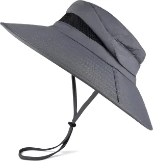 EINSKEY Waterproof Sun Hat for Men Women, UPF 50  UV Protection Wide Brim Packable Hat for Fishing Hiking Garden Safari Beach