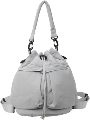 Elegant Backpack for Women Large Storage Fashion Shoulder Bag with Comfortable Drawstring Handbag Studnet Book Bags