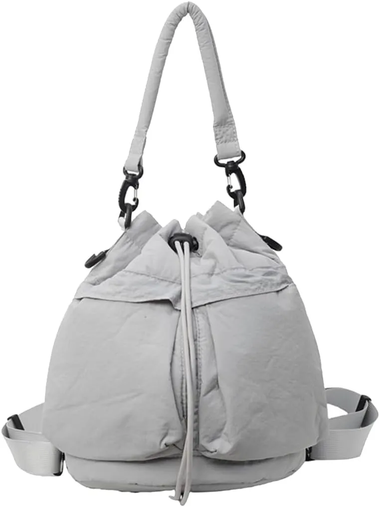 Elegant Backpack for Women Large Storage Fashion Shoulder Bag with Comfortable Drawstring Handbag Studnet Book Bags
