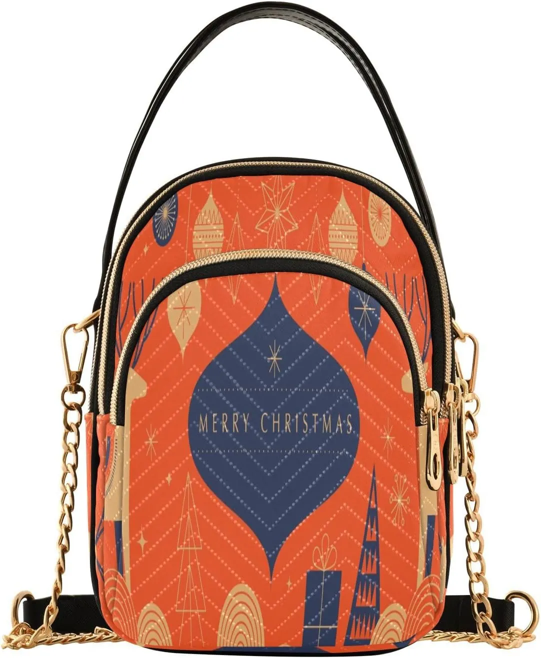 Elegant Geometric Minimalist Style Small Crossbody Bag Functional Multi Pocket Bag Shoulder Handbag