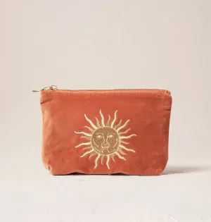 Elizabeth Scarlett - Sun Goddess Rust Velvet Mini Pouch