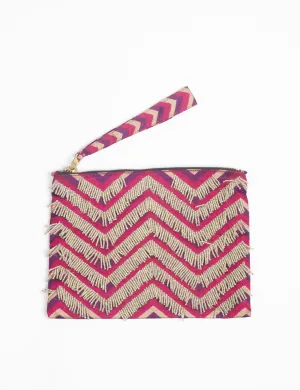 EMBROIDERED POUCH