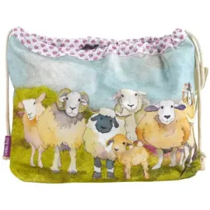 Emma Ball Drawstring Bag : Felted Sheep
