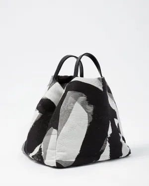 ERIN Spray Paint Black and White Tote