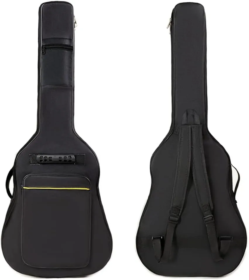 Evil Hair 36 Inch Acoustic Guitar Gig Bag Waterproof Dual Adjustable Shoulder Strap 5mm Padding Backpack with Accessories -For 36" Acoustic Classic Guitar