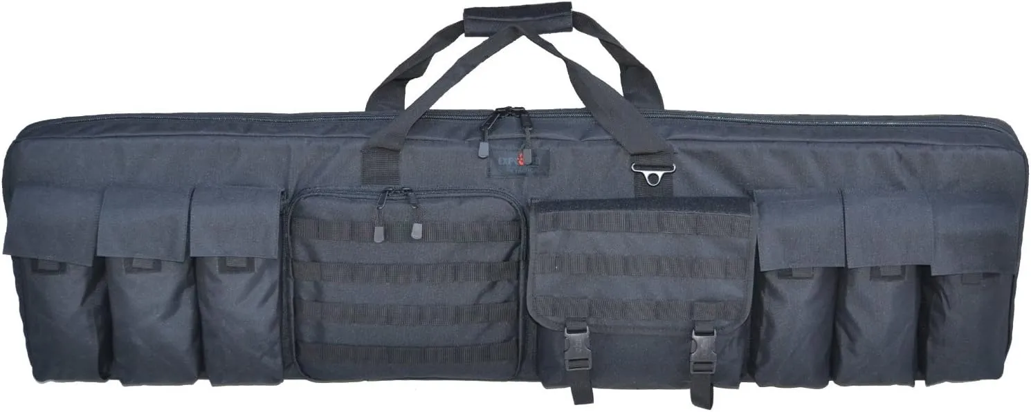 Explorer Large 42 3 Gun Soft Carry Case with Shooting Mat, Black"