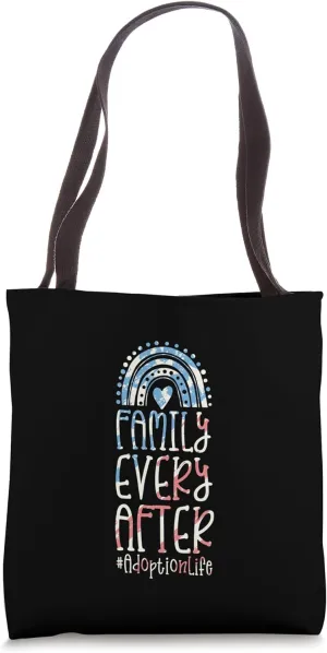 Family Every After Adoption Life Bohemian Rainbow Tote Bag