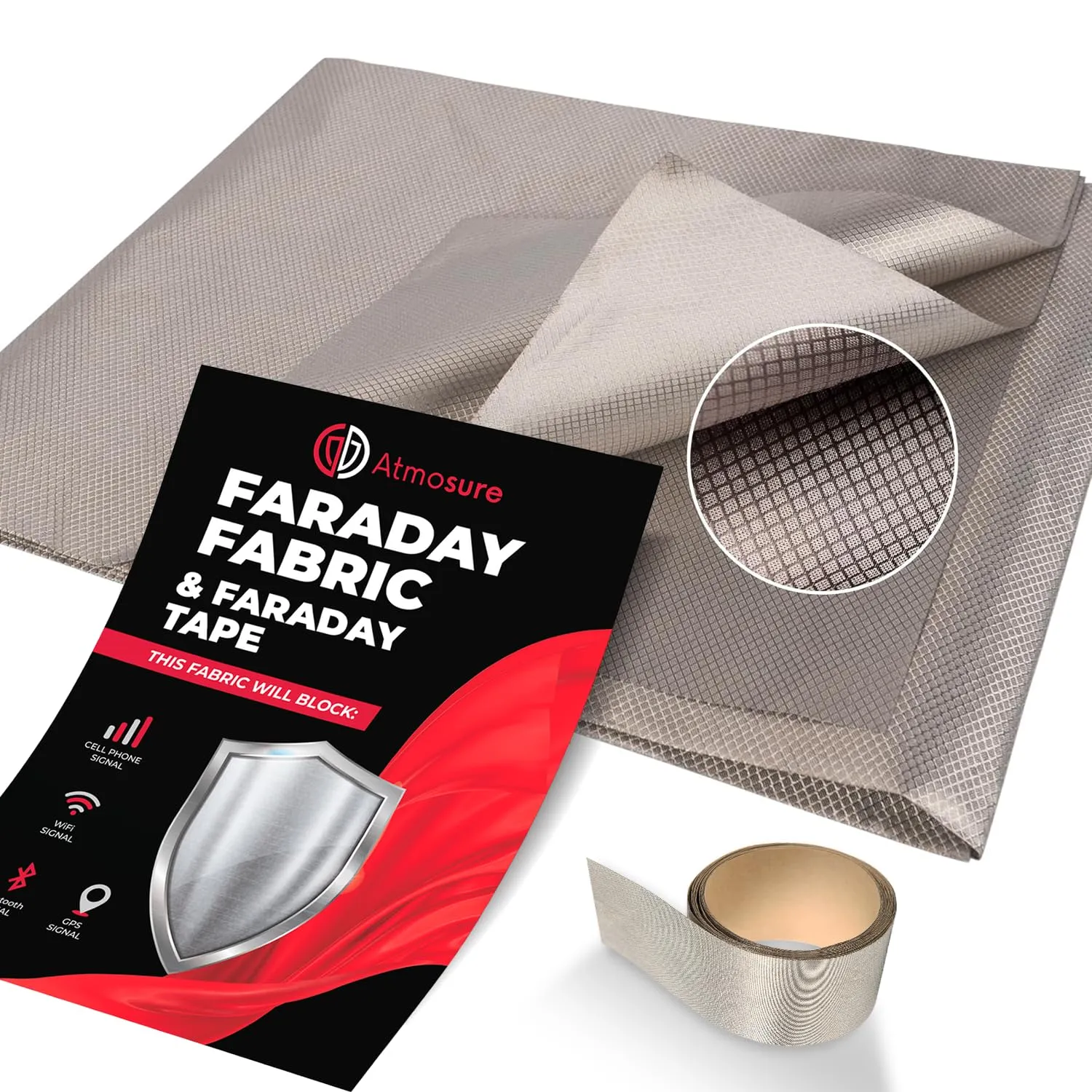 Faraday Fabric & Tape — Military Grade DIY Faraday Bags — 5G, EMP & EMF Protection — EMF Blocker & WiFi Jammer