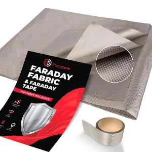 Faraday Fabric & Tape — Military Grade DIY Faraday Bags — 5G, EMP & EMF Protection — EMF Blocker & WiFi Jammer