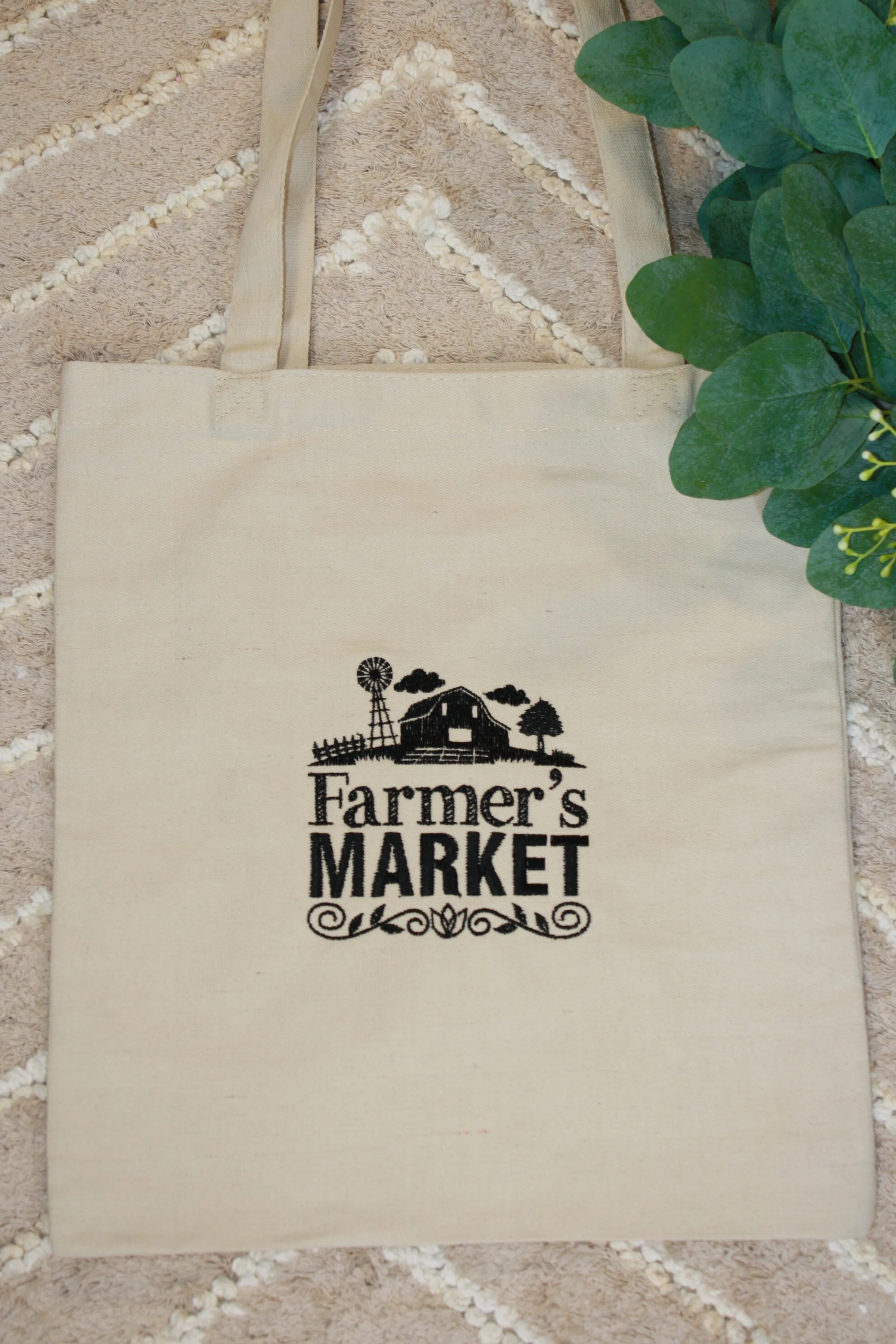 Farmer’s Market Barn Canvas Tote – Eco-Friendly & Stylish