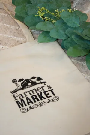 Farmer’s Market Barn Canvas Tote – Eco-Friendly & Stylish