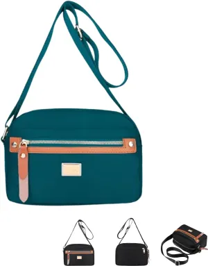 Fashion Nylon Women's Crossbody Bag Lightweight Durable Water-Resistant Shoulder Purse for Daily Use, Travel, Work
