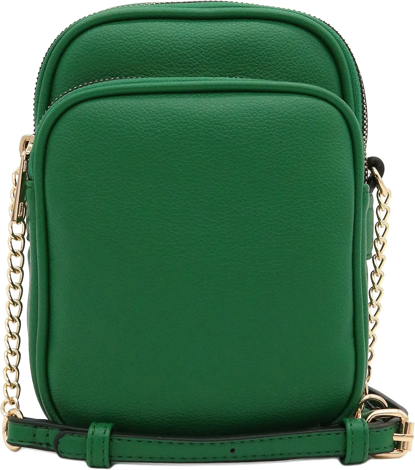 FashionPuzzle Multi Pocket PU Leather Casual Medium Crossbody Bag with Adjustable Strap