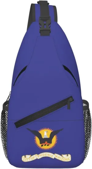 Flag Of Phoenix, Arizona (1921-1990) Crossbody Bags For Women Men Chest Backpack Gym Shoulder Bag Travel Outdoor Sports Casual Crossbody Bags